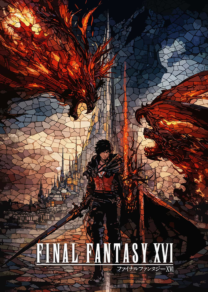 Final Fantasy XVI Mosaic Art