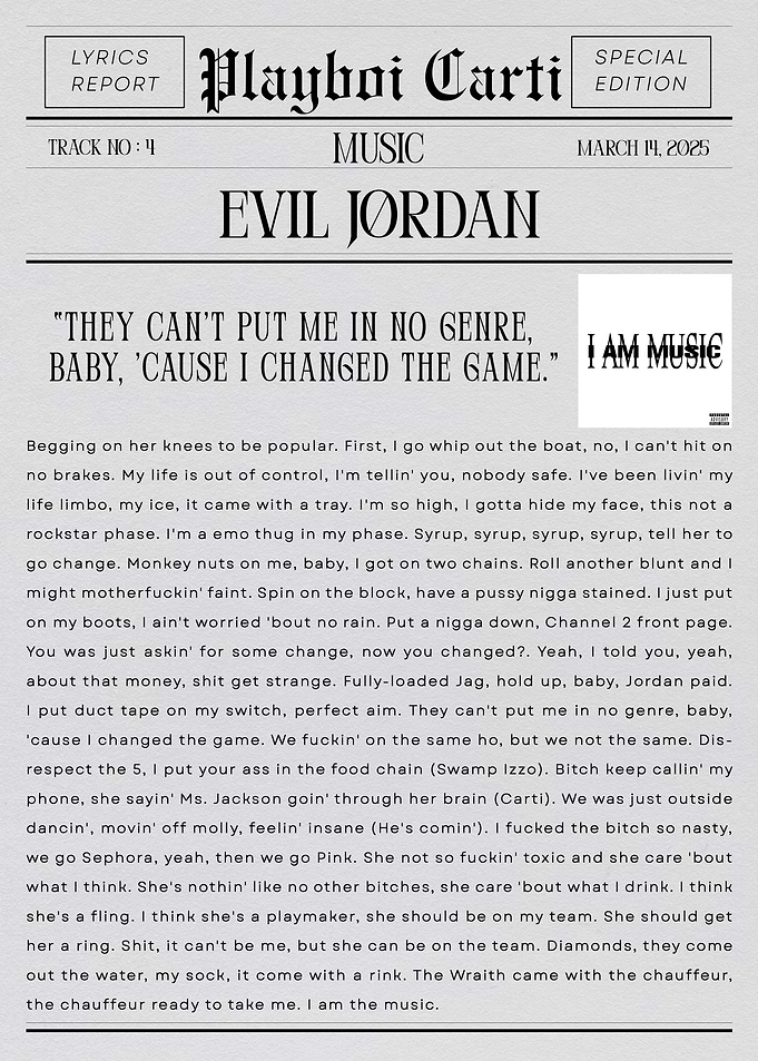 Playboi Carti Evil Jordan
