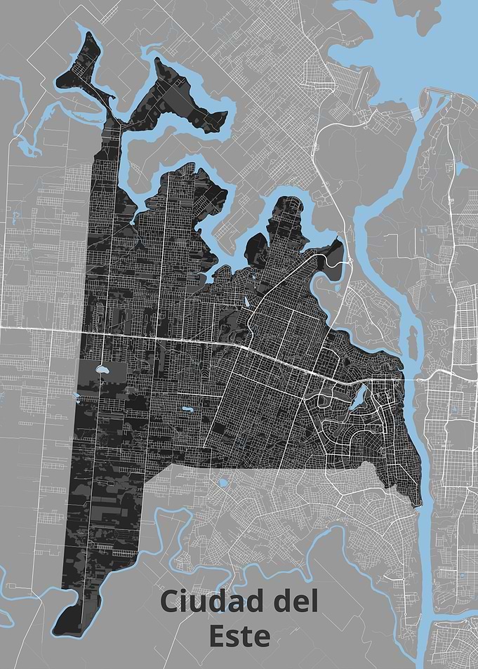 Map of Ciudad del Este