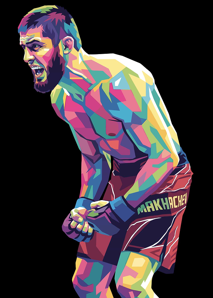 Islam Makhachev Pop Art MMA Fighter