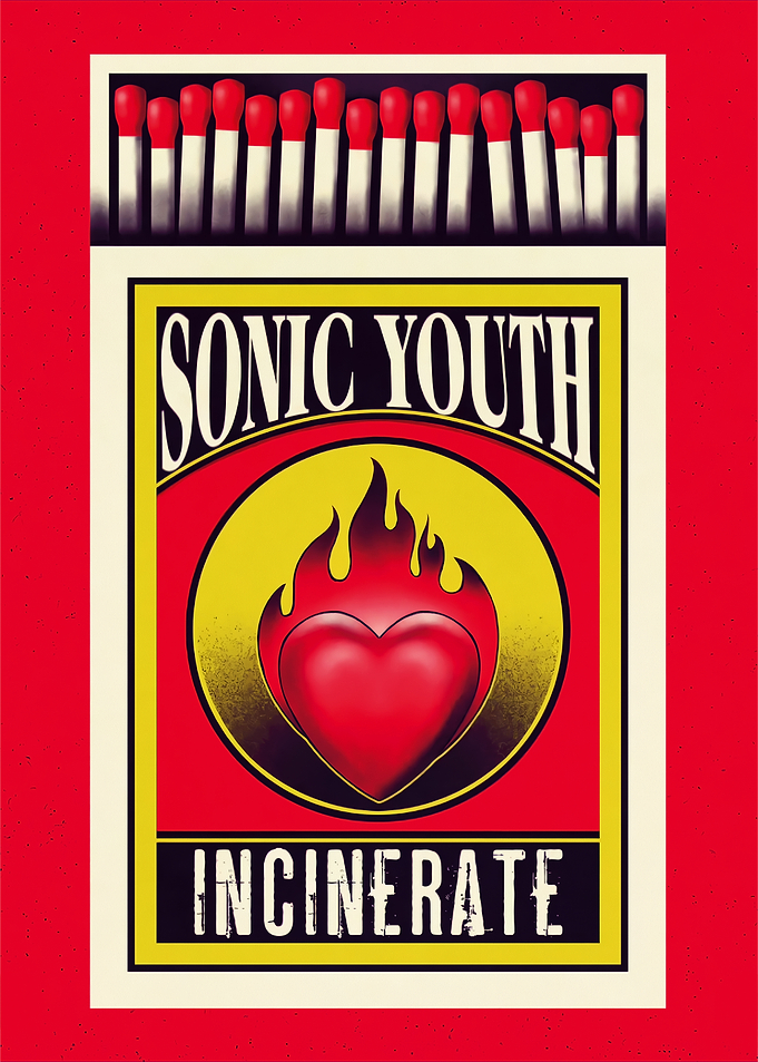 Sonic Youth Incinerate Matchbox Art