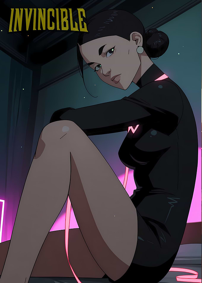 Invincible Character in Black Outfit