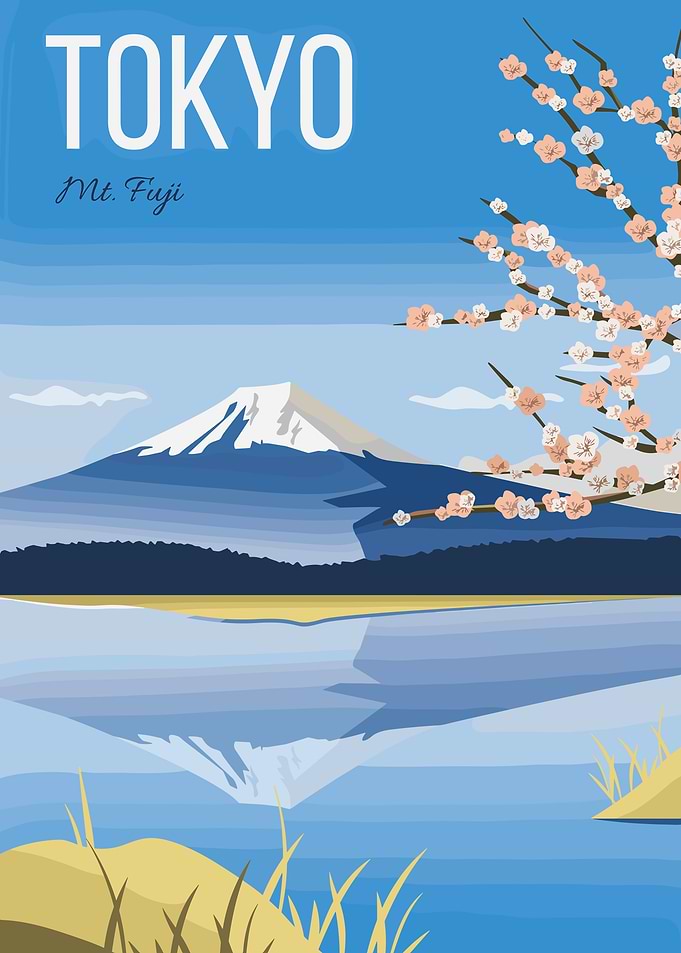 Tokyo Mt. Fuji Cherry Blossoms