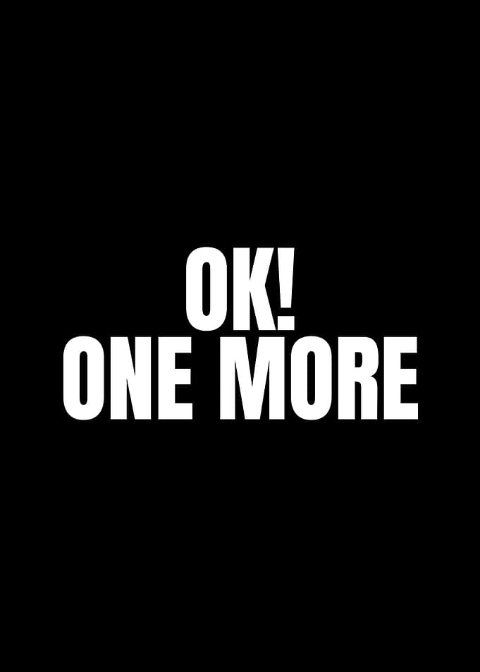 OK! ONE MORE text art