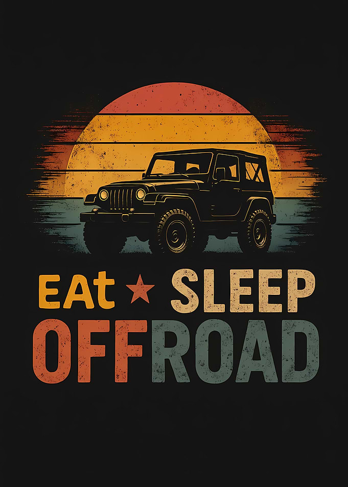 Eat Sleep Offroad Jeep Sunset
