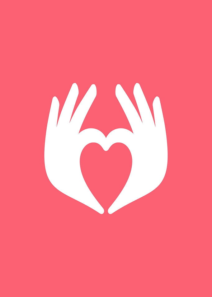Hands forming a heart shape