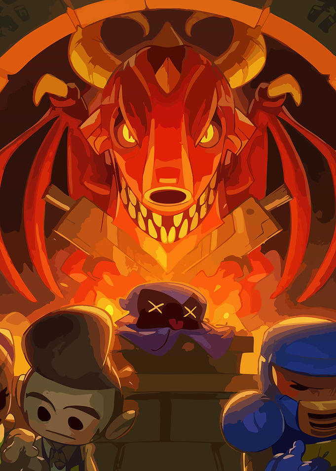 Dragon Lord and Adventurers