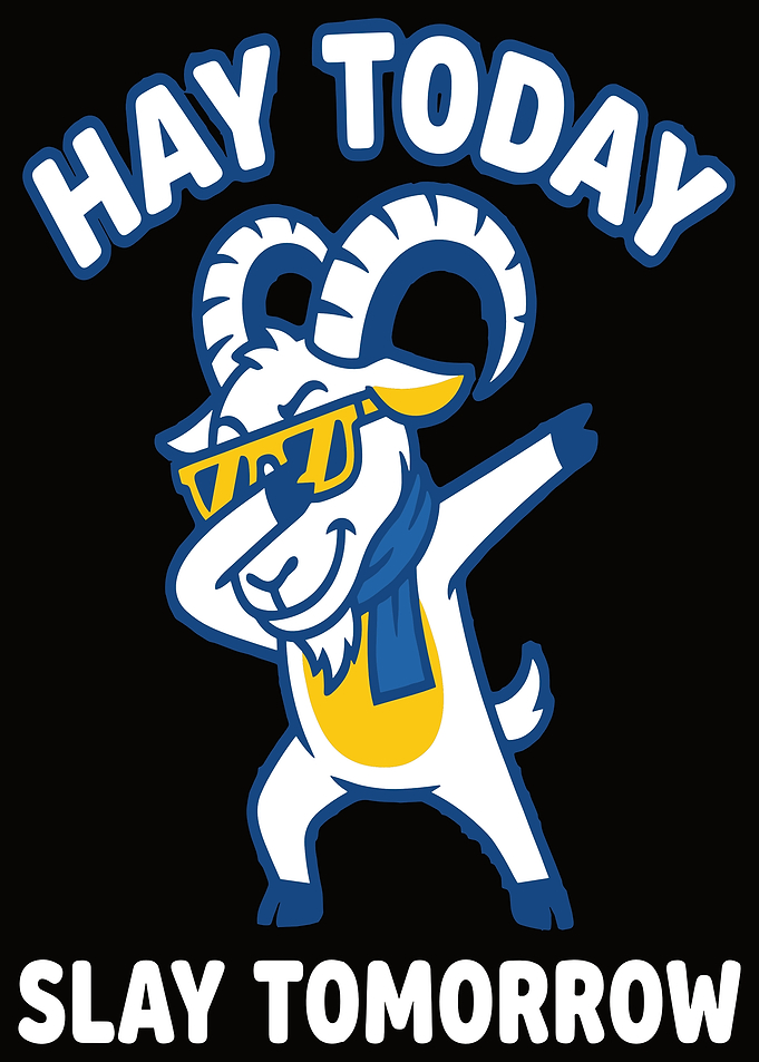 Dabbing Goat with Sunglasses and Scarf