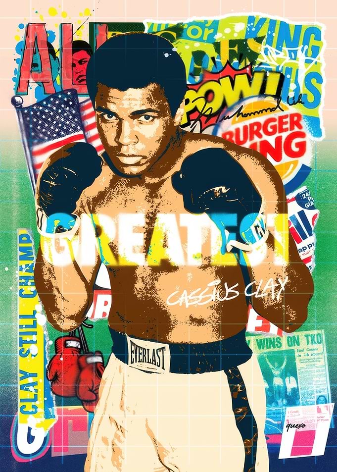 Muhammad Ali 'The Greatest' Pop Art