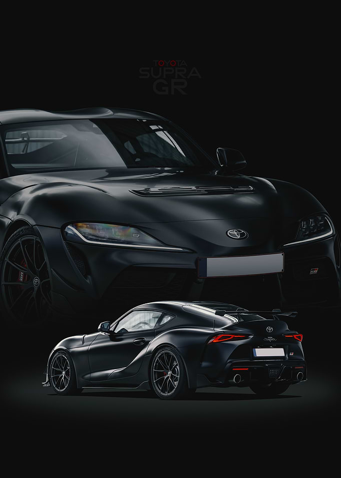 Black Toyota Supra GR