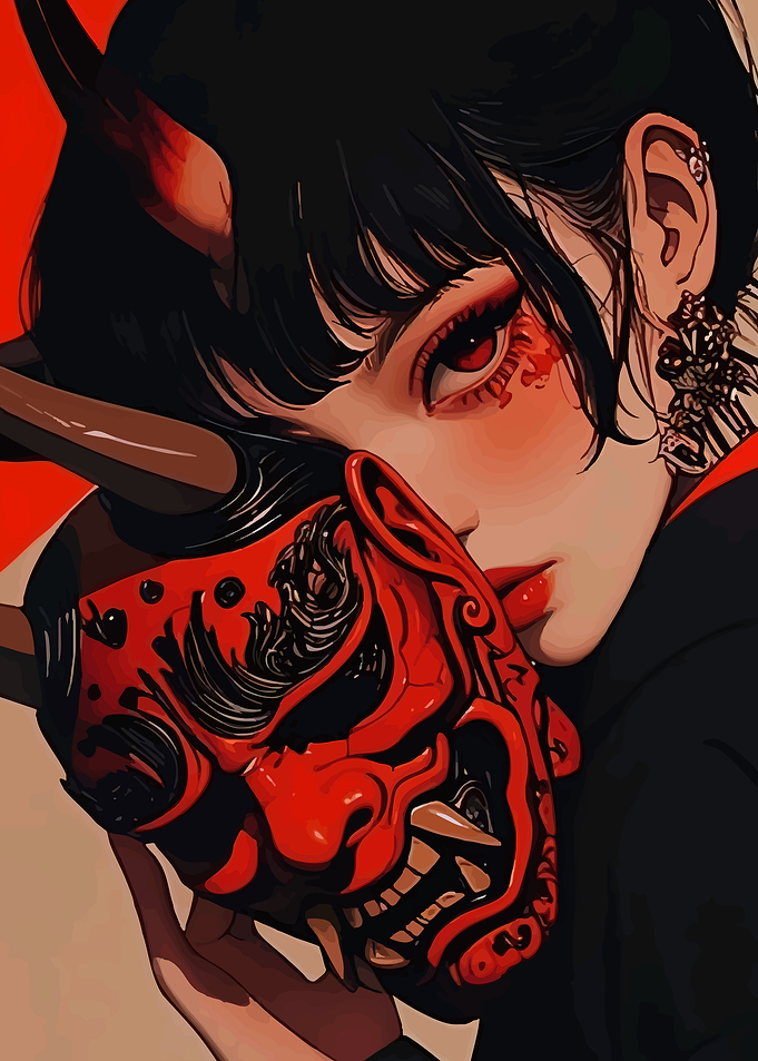 Okina Mask of Wisdom and Serene Age