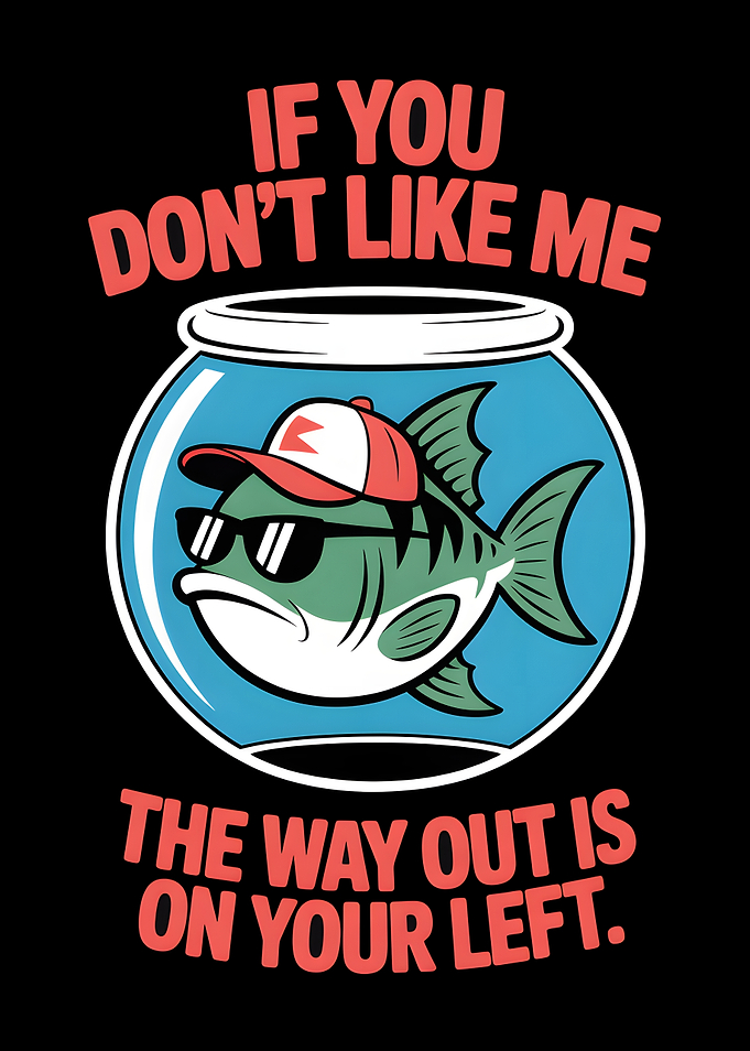 Funny Piranha Fish in a Bowl