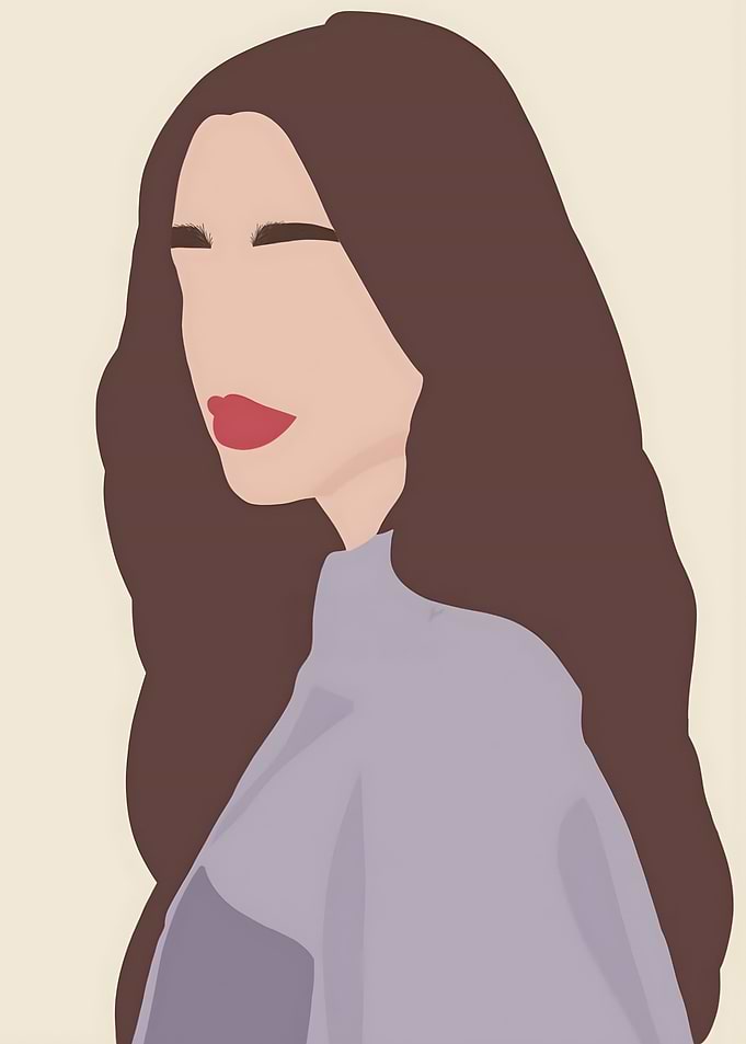 Minimalist Portrait of a Woman