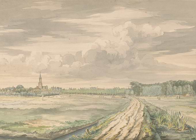 Pastoral Landscape with Village and Church