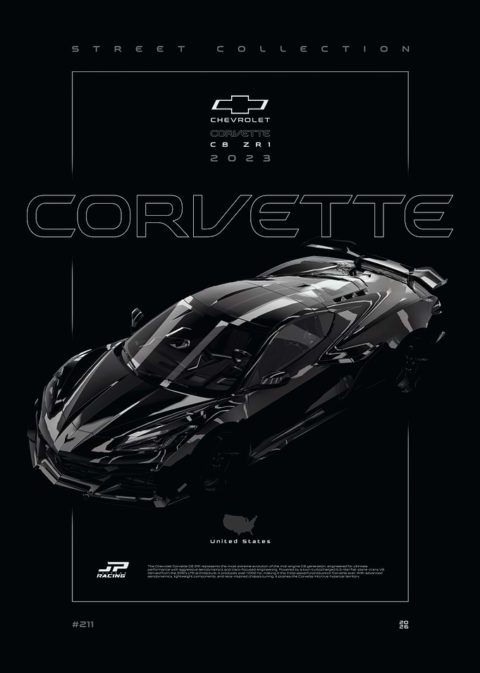Chevrolet Corvette C8.R 2023 Poster