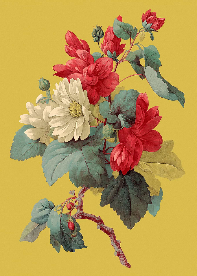 Vintage Floral Illustration