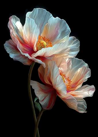 Two Delicate Poppies