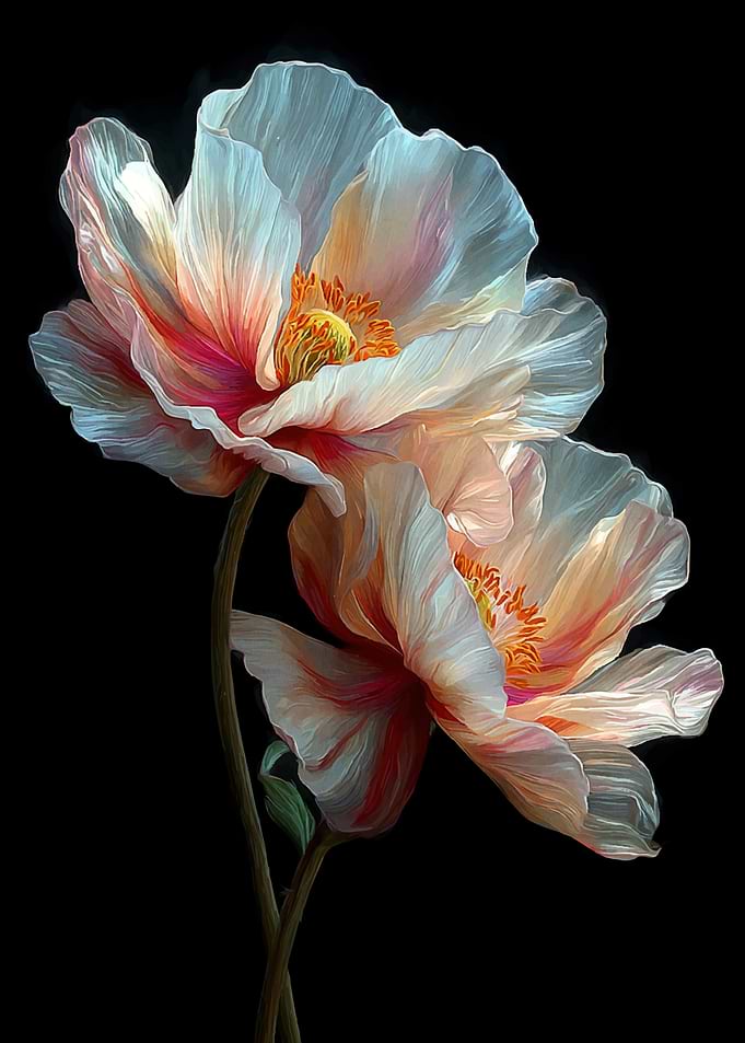 Two Delicate Poppies