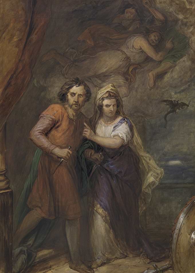 Macbeth and Lady Macbeth in a Dramatic Scene