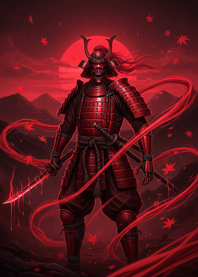 Red Samurai Warrior