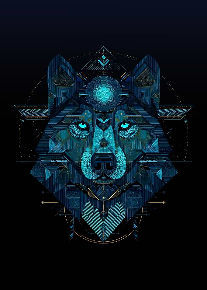Cyber Wolf Sigil