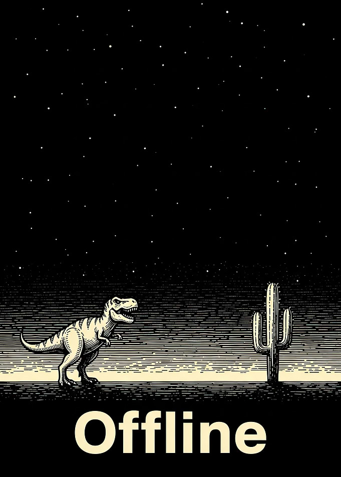 Dinosaur and Cactus Offline