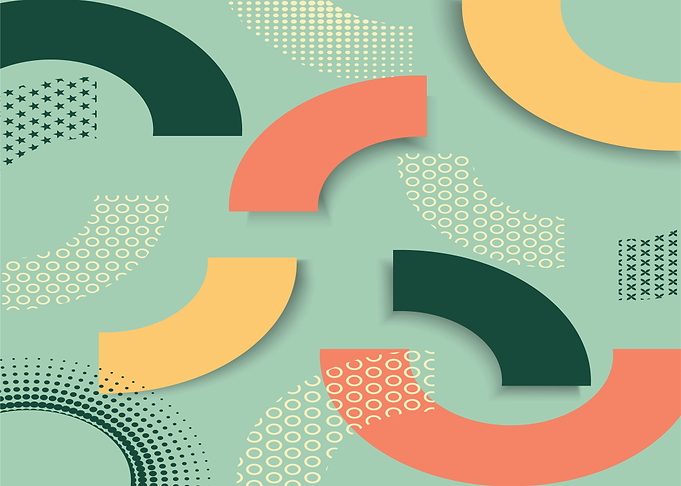 Abstract Geometric Shapes with Patterns