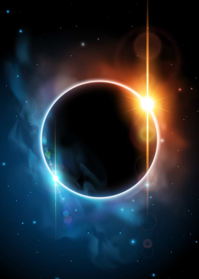 Cosmic Eclipse with Starburst