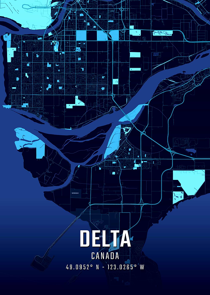 Delta Canada Midnight City Map
