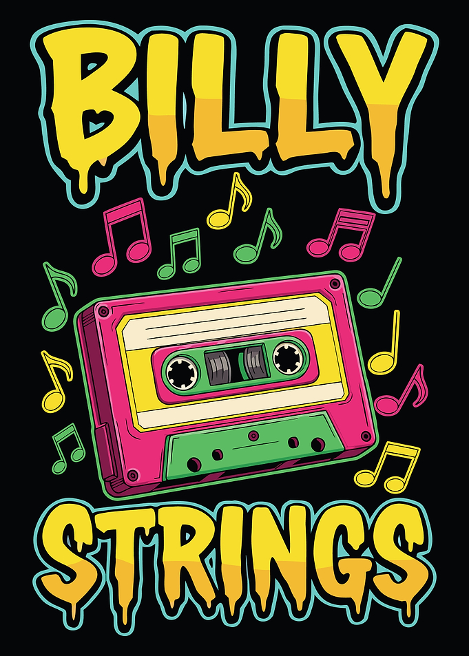 Billy Strings Cassette Tape Art