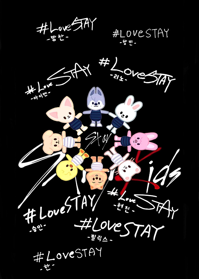 Stray Kids Love Stay Chibi Characters