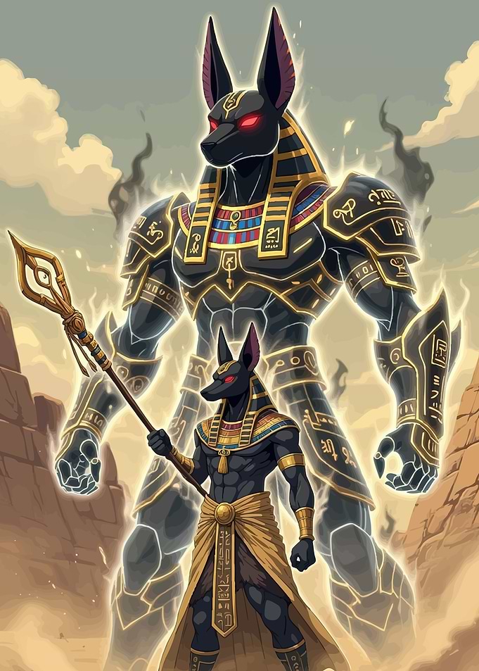 Anubis Egyptian God Fantasy Art