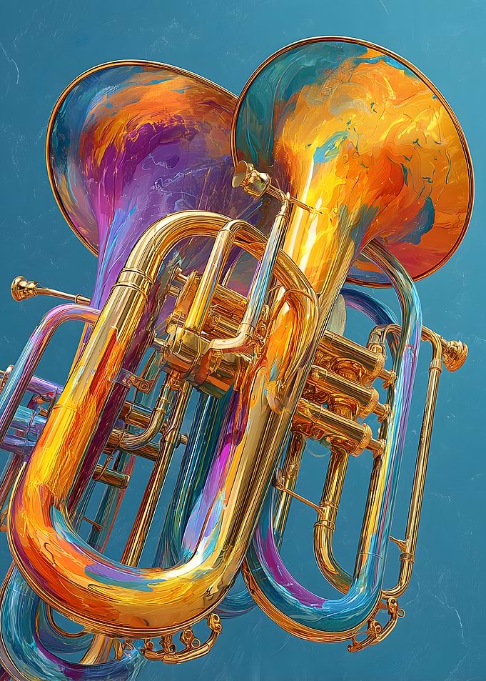 Colorful Brass Instruments