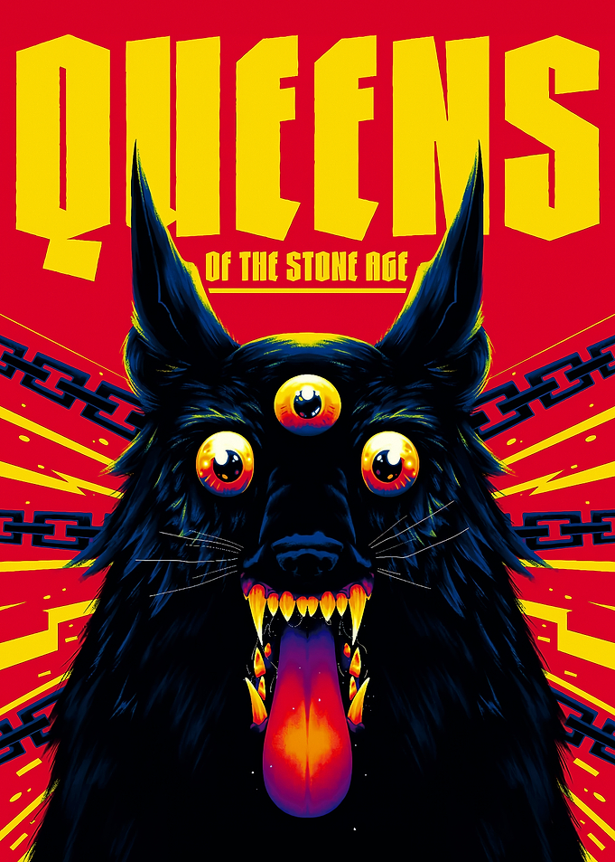 Queens of the Stone Age Dog Poster