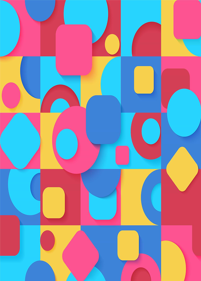Abstract Geometric Shapes Pattern