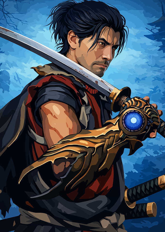 Samurai Warrior with Katana