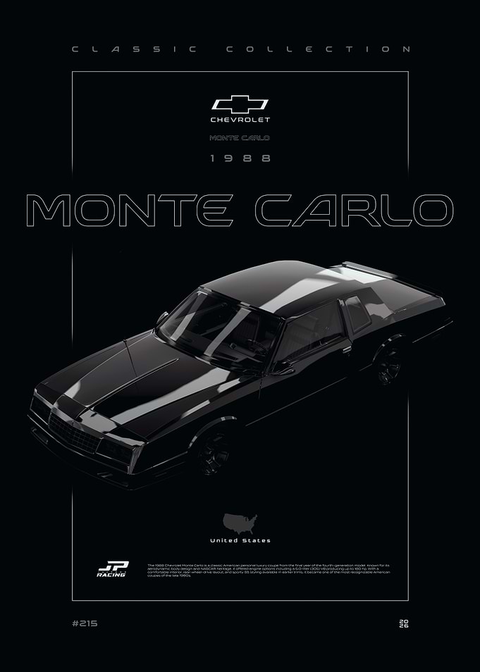 1988 Chevrolet Monte Carlo Poster