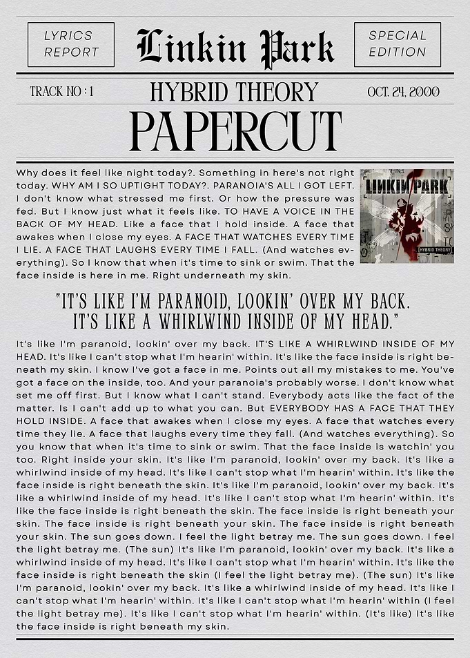 Linkin Park Papercut
