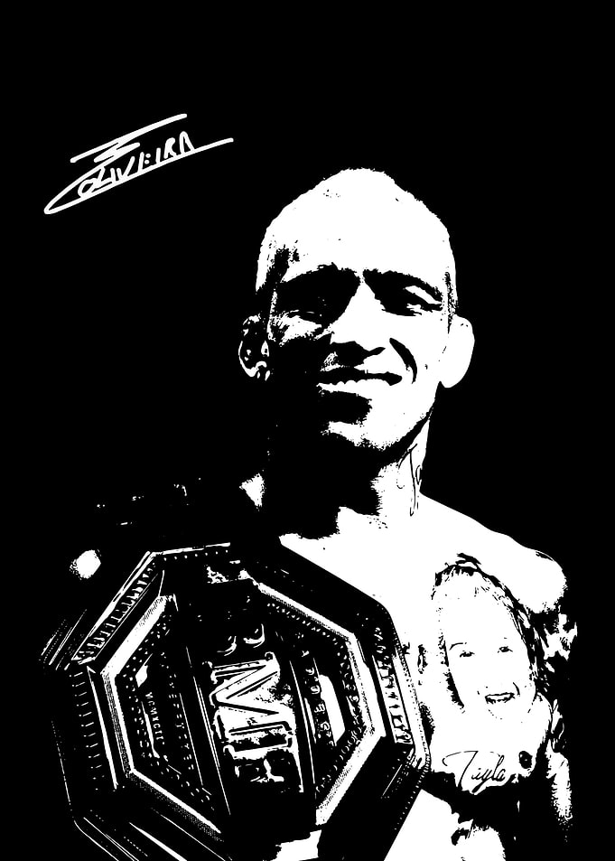 Charles Oliveira Silhouette Portrait