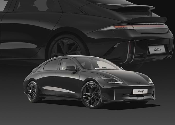 Black Hyundai Ioniq 6 Electric Car