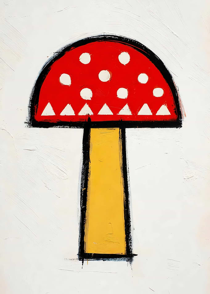 Mushroom with White Dots