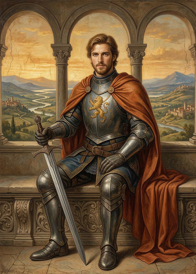 Knight in Armor with Sword