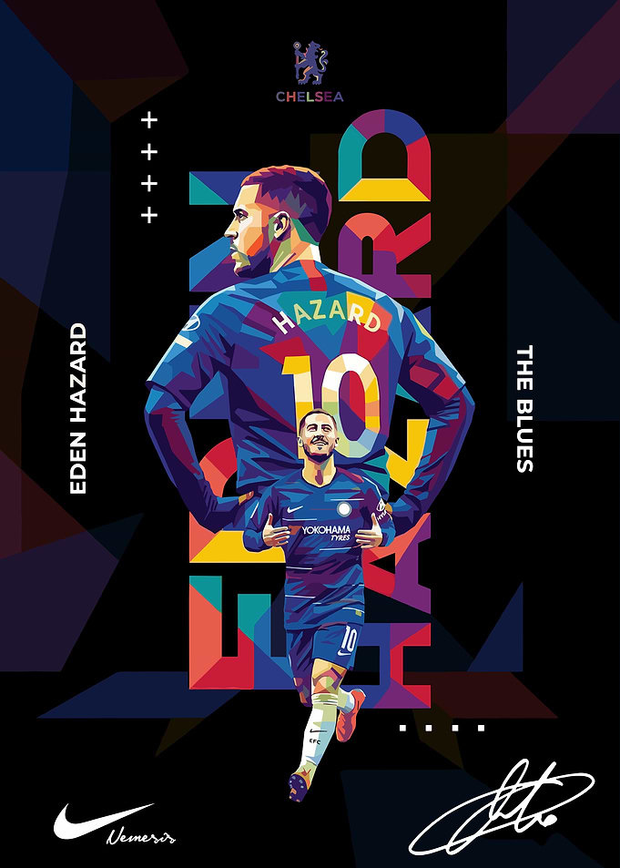 Eden Hazard Pop Art