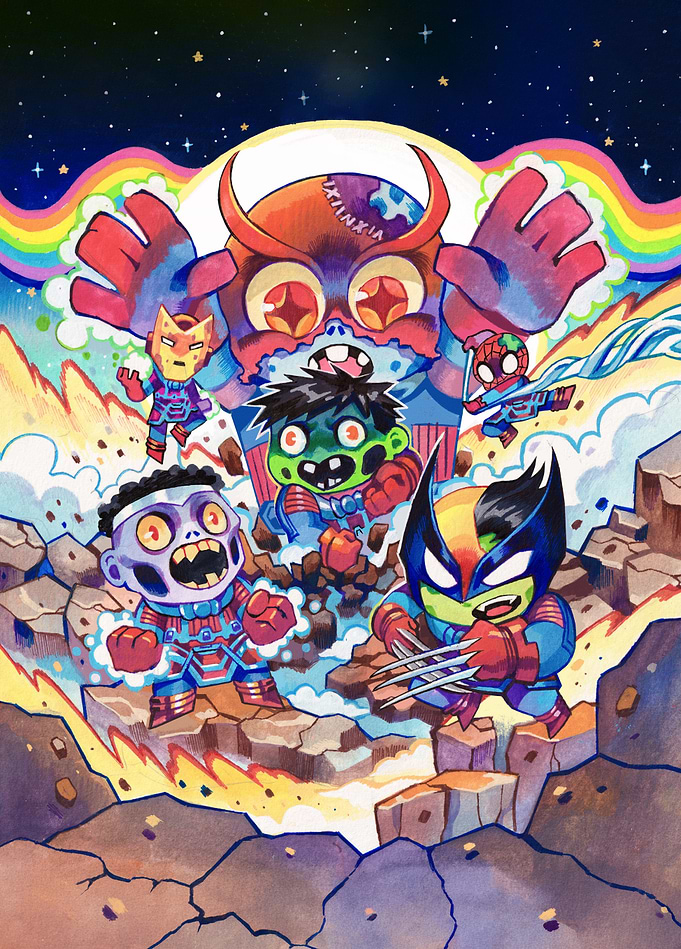 Marvel Snap: Chibi Zombie Heroes Variant