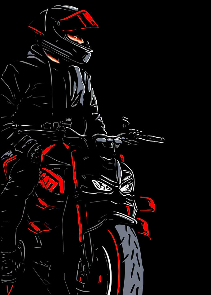 Rider on a Motorcycle