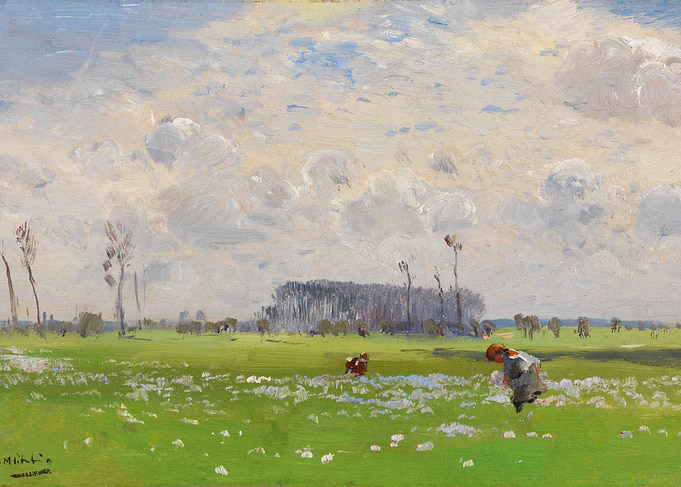 Figures in a Flower Field