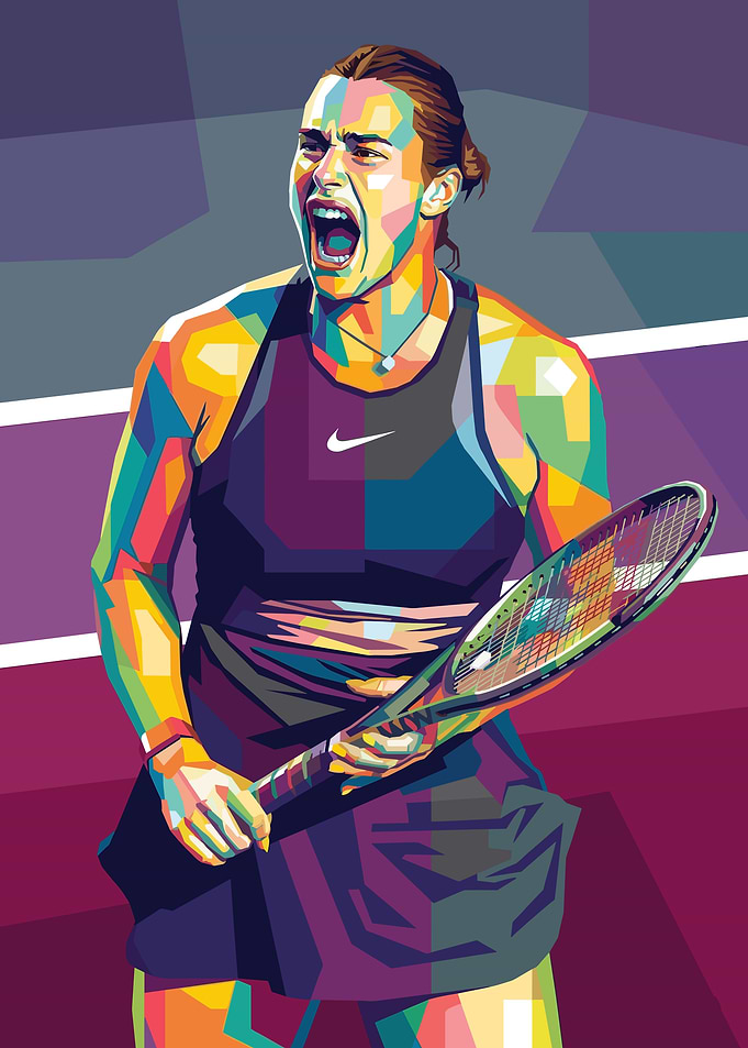 Sabalenka Tennis Player Celebration