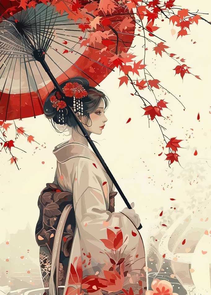 Cascading Wisteria Fuji Flower Kimono