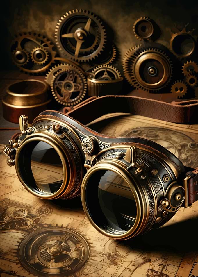 Steampunk Goggles and Gears