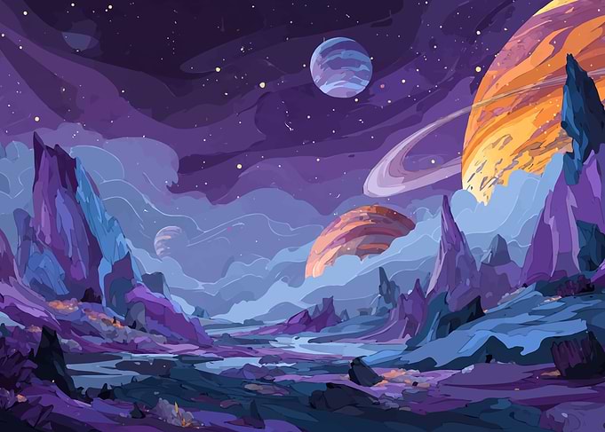 Galactic Reverence Planet Landscape